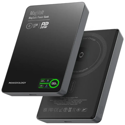 Powerology MagVolt 10000mAh Magnetic Power Bank