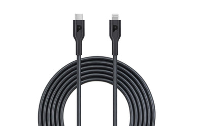 Powerology Lightning to USB-C Aluminium Shell Nylon Braided Cable 2 Meter