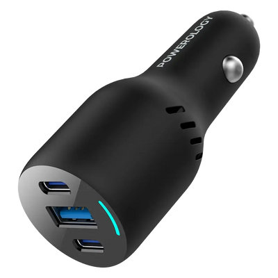 Powerology PD65W + PD20W + QC18W LED Triple Ports Car Charger