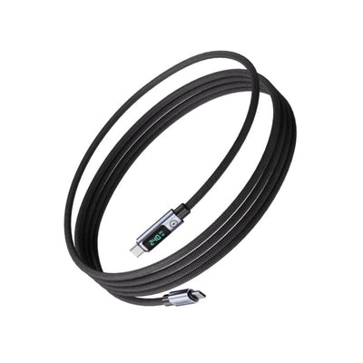 Blupebble PowerFlow 240W USB-C To USB-C Braided Cable 1.2M Black 240W