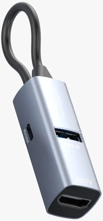 Powerology Aluminum Mini Usb-C HUB