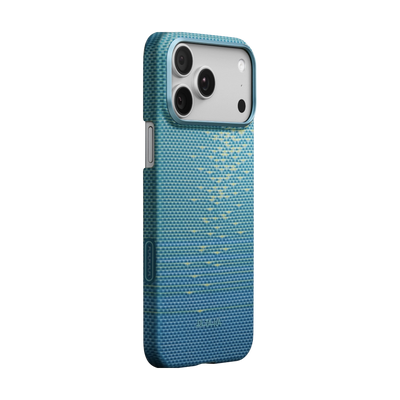 Glints of Gold Ultra-Slim Case for iPhone 17 Pro Max (Lucid Blue)